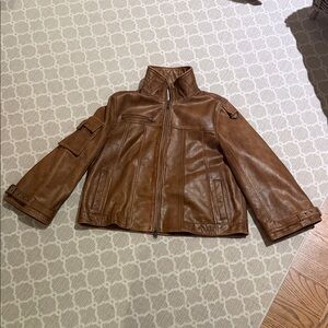 Free People Brown Leather Jacket